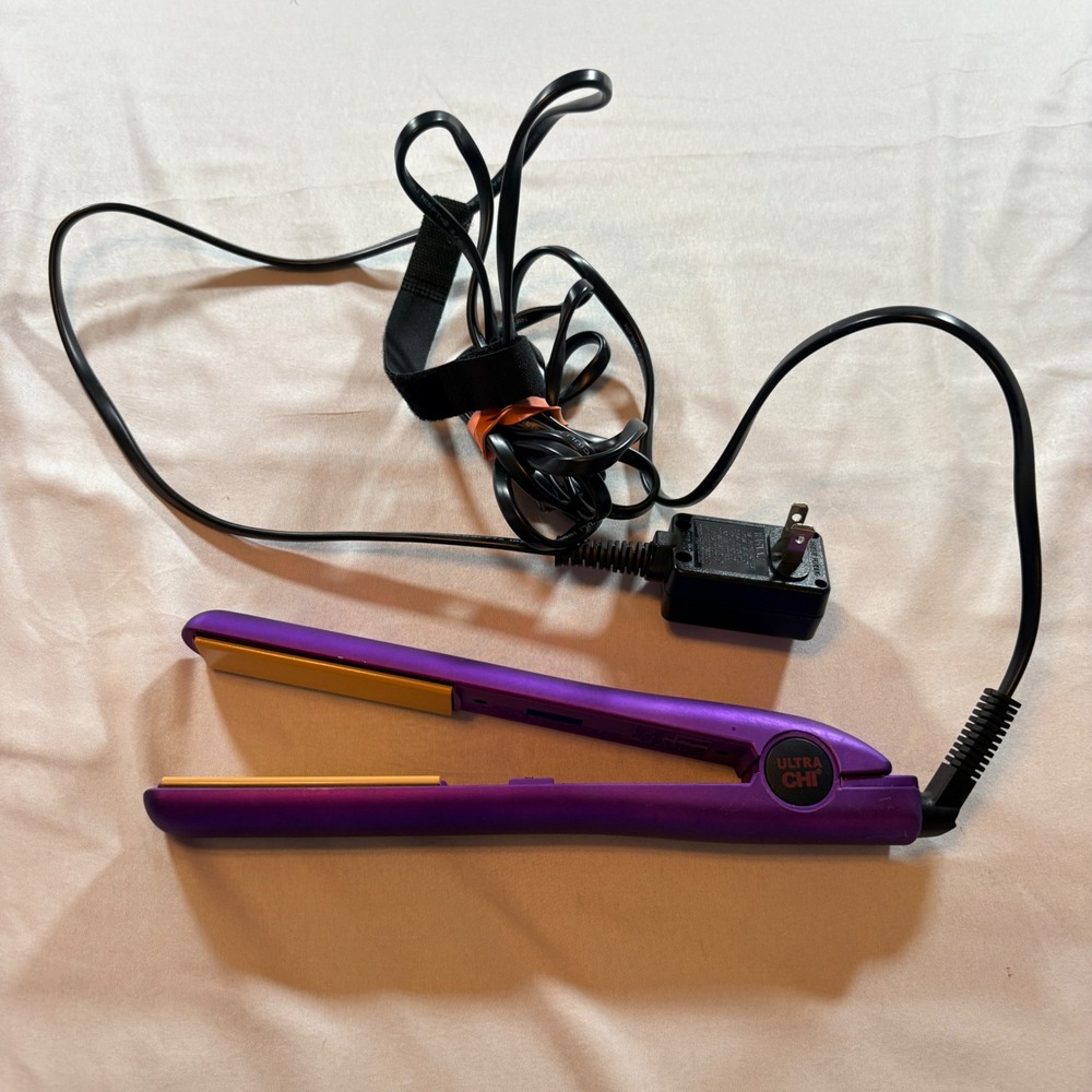 Ultra CHI Hair Straightener Purple 1 Inch Ceramic Flat Iron Professional Styling